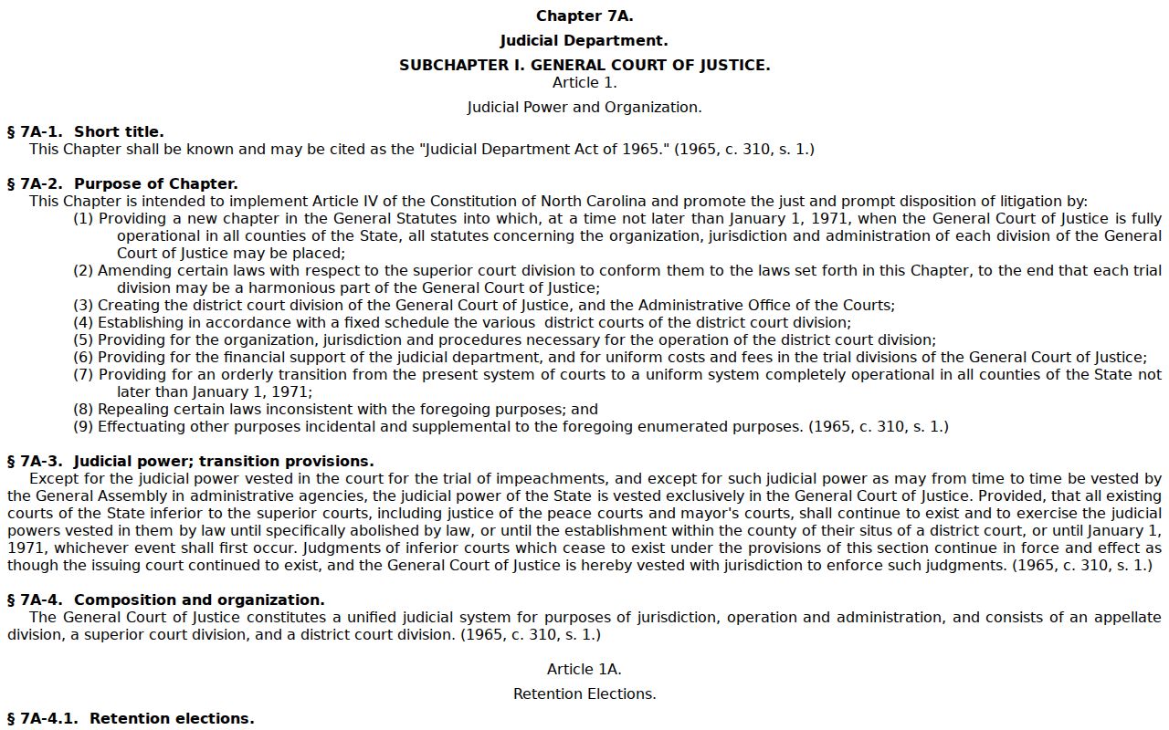 North Carolina court jurisdiction information for Halifax County traffic court records